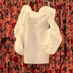 ASOS White Bubble Sleeve Mini Dress